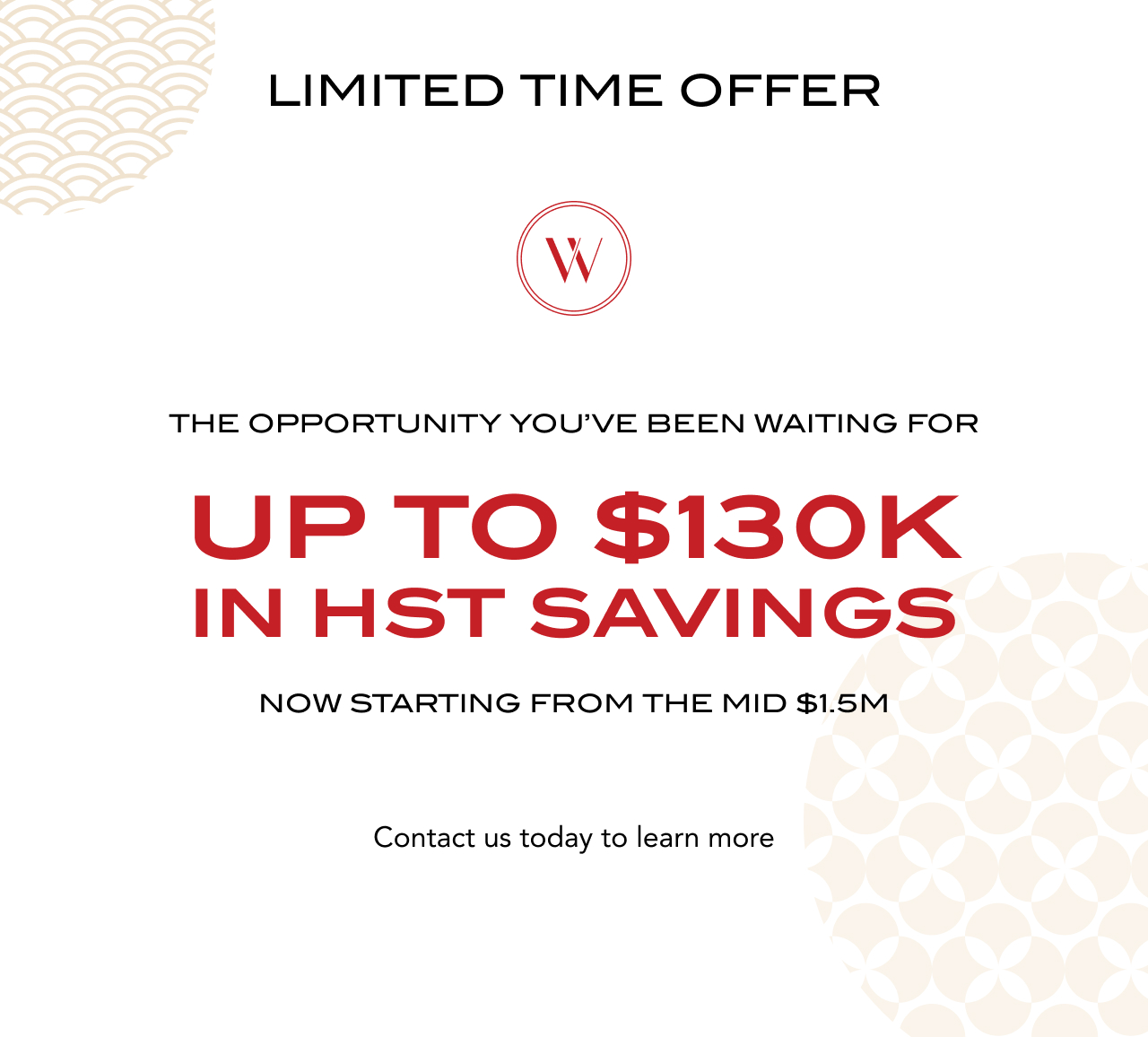 Up to 130k in savings