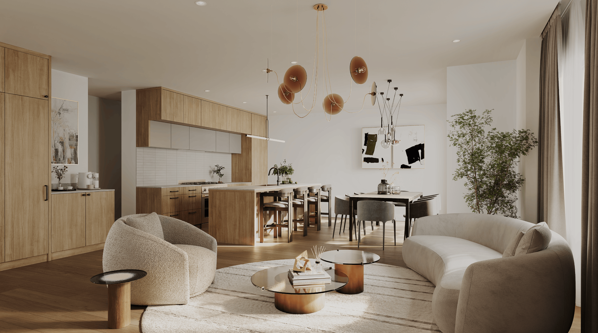 The Tribeca - Living, Dining & Kitchen